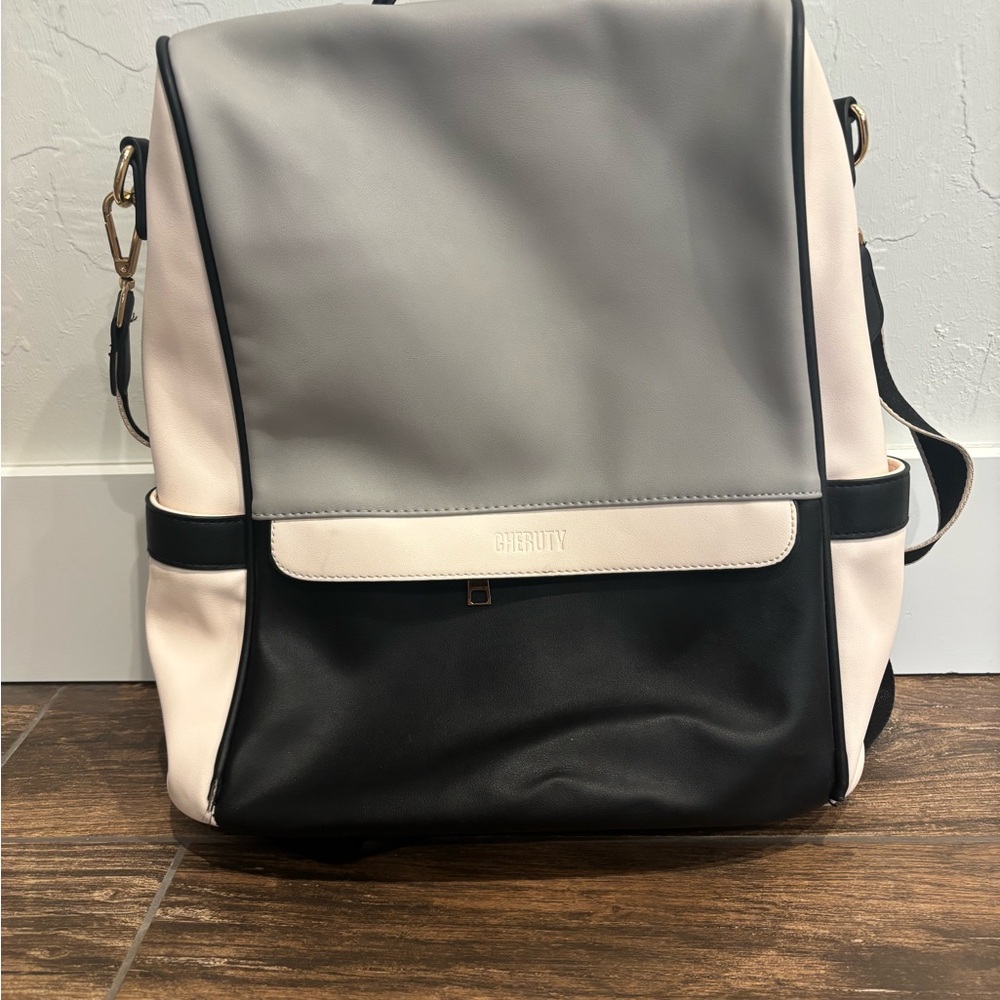 Chic Black and Gray Backpack
